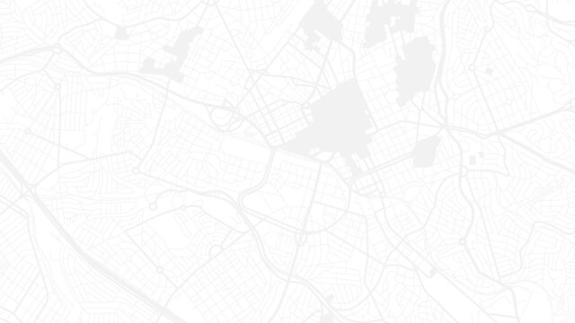 Digital web white map of Campinas