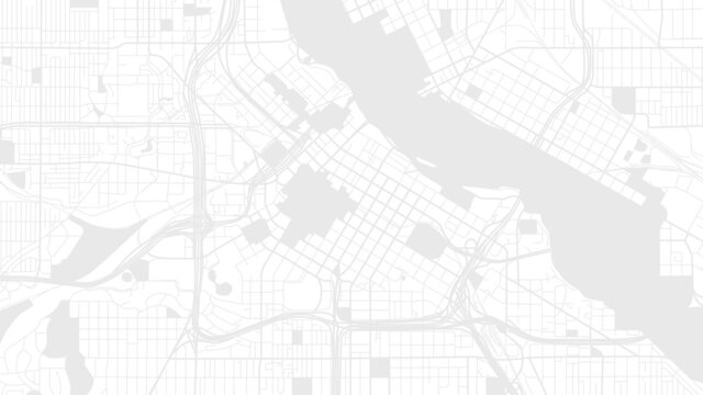 Digital web white map of mineapolis