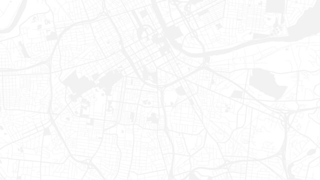 Digital web white map of Nashville