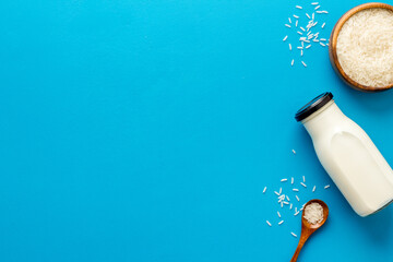 Rice cereals vegan milk - non dairy diet nutrition