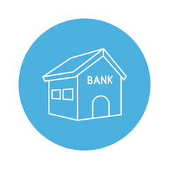 Bank Vector icon which is suitable for commercial work and easily modify or edit it

