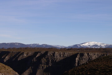 Mountains of the Basque Country in a winter day