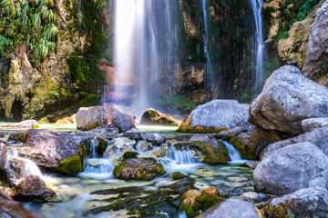 The Grunas Waterfall is located in the surroundings of Theth