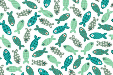 Cat toys. Textile fish. Sample.