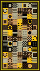 carpet Abstract seamless turkish pattern, rectangle