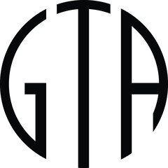 gta monogram logo concept

