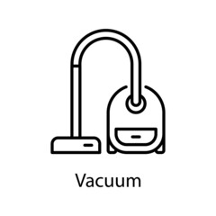 Vacuum vector Outline Icon Design illustration. Activities Symbol on White background EPS 10 File