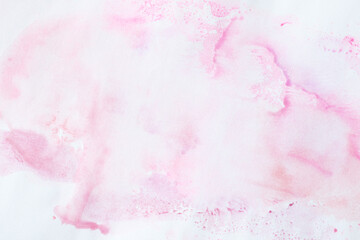 Fototapeta premium creative pastel pink aquarelle background with paint splashes