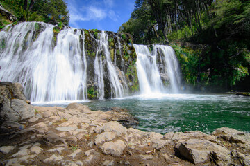Ñivinco waterfall with silk effect.