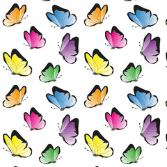 Pattern rainbow butterflies