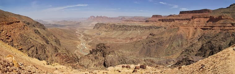 Fototapeta na wymiar Al Shaq Great Canyon, Saudi Arabia