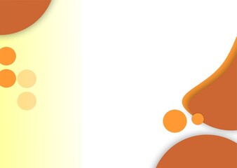 orange background with bubbles