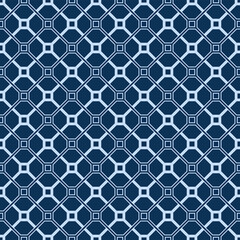 Japanese Diamond Net Vector Seamless Pattern