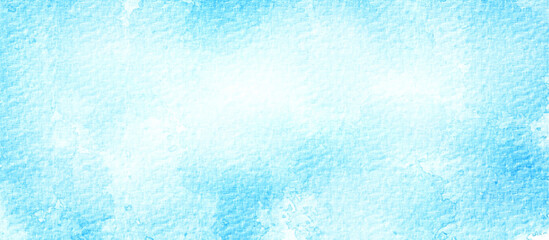 Abstract design watercolor picture painting illustration background and Sky Blue paper texture background - High resolution.