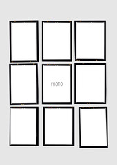 Medium format color film frame.With white space.