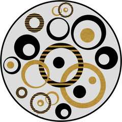 Carpet and Rugs designs with texture and modern colors, circular