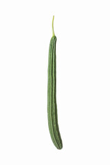 Angled Loofah vegetable isolated clipping path