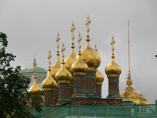 Moscow Kremlin churches heads