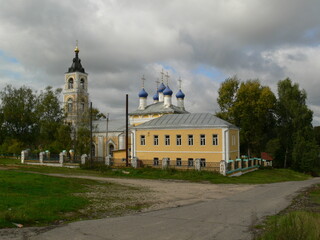 Pastoral russian province landscape. 