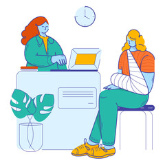 Registrar in a medical clinic
