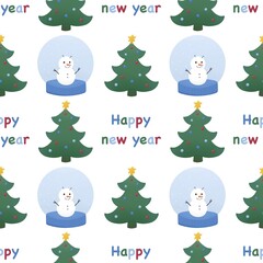 happy new year - winter pattern
