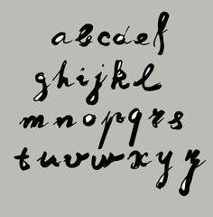 Handwritten alphabet