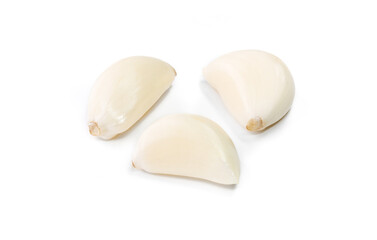 Fresh garlic isolated on white background