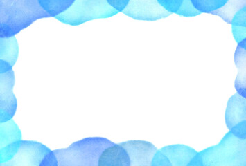 Obraz premium 背景素材_水彩テクスチャ_水色