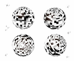 ミラーボール　イラスト