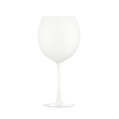 white glass on white background