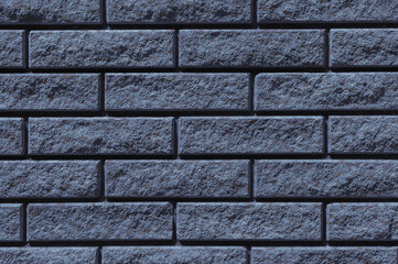 Background of blue brick wall
