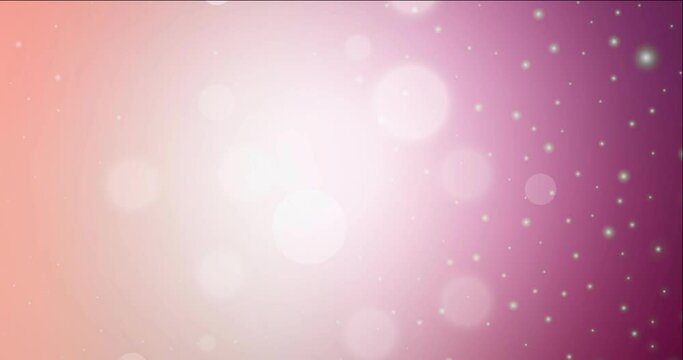 4K looping light pink video footage in New Year style. Colorful fashion clip with gradient stars, snowflakes. Slideshow for mobile apps. 4096 x 2160, 30 fps.