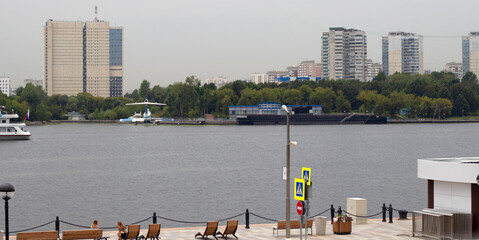 a submarine and an airplane on the other side