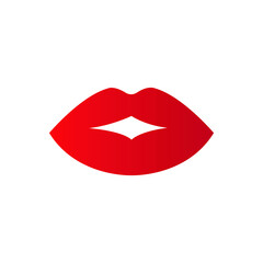 Lips kiss icon vector set. Valentine's Day illustration sign collection. Love symbol or logo.