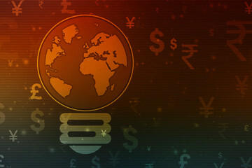 Money transfer. Global Currency. Stock Exchange, Financial Background,Stock market concept