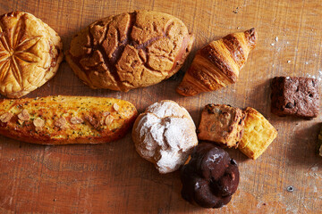 Fresh fermented bread, whole wheat bread, various breads 