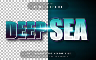 Deep sea text effect editable