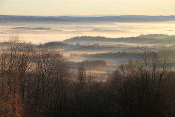 Brume matinale en Corrèze;