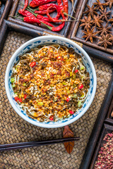 Yibin Food in Sichuan, China-Yibin Burning Noodles