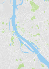 City map Riga, color detailed plan, vector illustration