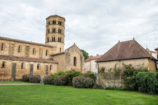 medieval, romanesque church in Anzy le Duc in the brionnais in the region Bourgogne