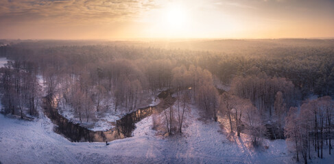 Fototapeta premium zimowy krajobraz 