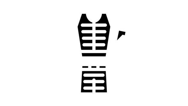 stimulant for whole body animated glyph icon stimulant for whole body sign. isolated on white background