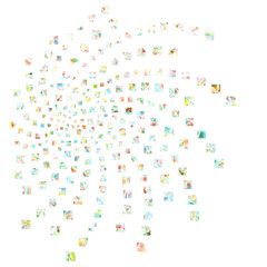 spirale design motif carr&eacute;
