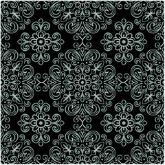 Floral seamless pattern mandala design  decorative ornaments.