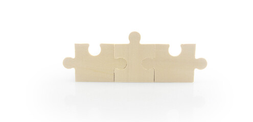 Connecting jigsaw puzzle. Business solutions