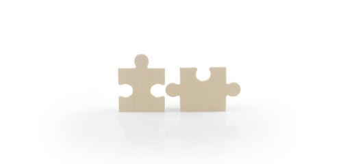 Connecting jigsaw puzzle. Business solutions