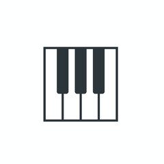 piano keys vector illustration