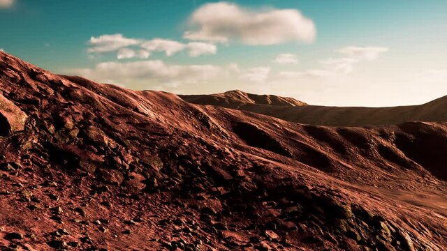 warm colored Sand dunes at sunset