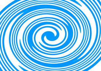 Fondo en espiral azul sobre fondo blanco.